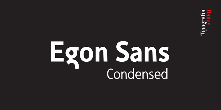 Przykład czcionki Egon Sans Condensed